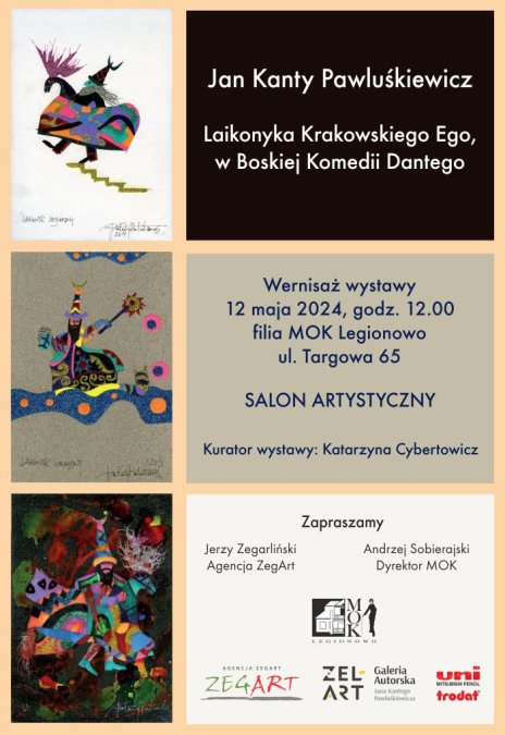 Wystawa „Krakowskiego Laikonyka Ego, w Boskiej Komedii Dantego” Jana Kantego Pawluśkiewicza