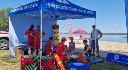 Legionowskie WOPR na pikniku Bezpieczny Powiat