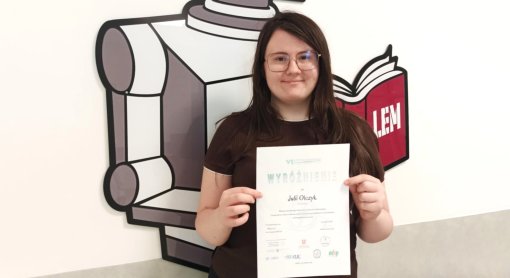 Sukces uczennicy LO im. Stanisława Lema w konkursie artystyczno-literackim