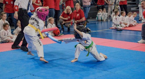 Młodzi wojownicy na macie