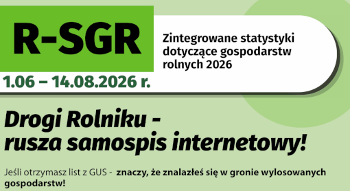 Zintegrowane statystyki dotyczące gospodarstw rolnych 2026 (R SGR)
