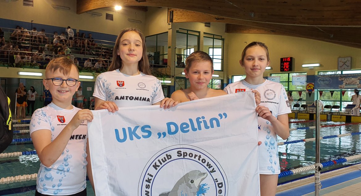„Delfin” Legionowo reprezentowało czworo zawodników Antonina Pietuch, Amelia Kongiel, Antoni Lazurek oraz Filip Budniak.