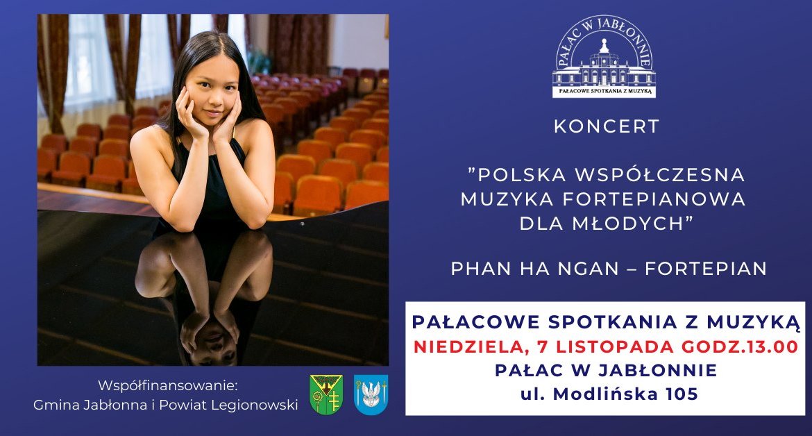 Koncert Polska Współczesna Muzyka Fortepianowa dla młodych w ramach "Pałacowych spotkań z muzyką"