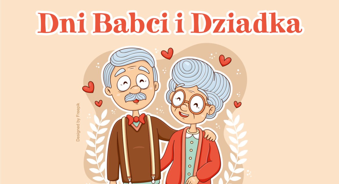 Grafika z okazji Dni Babci i Dziadka designed by freepik.com
