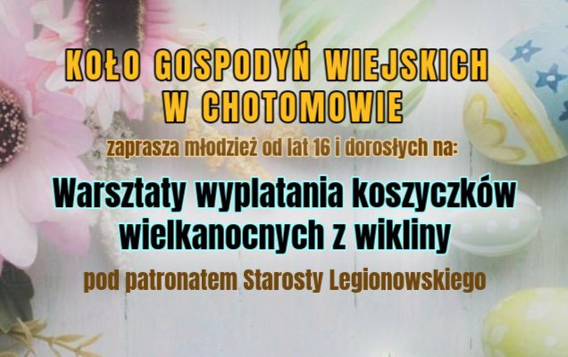 Plakat zawierający informacje o wydarzeniu.  Te informacje są podane w aktualności