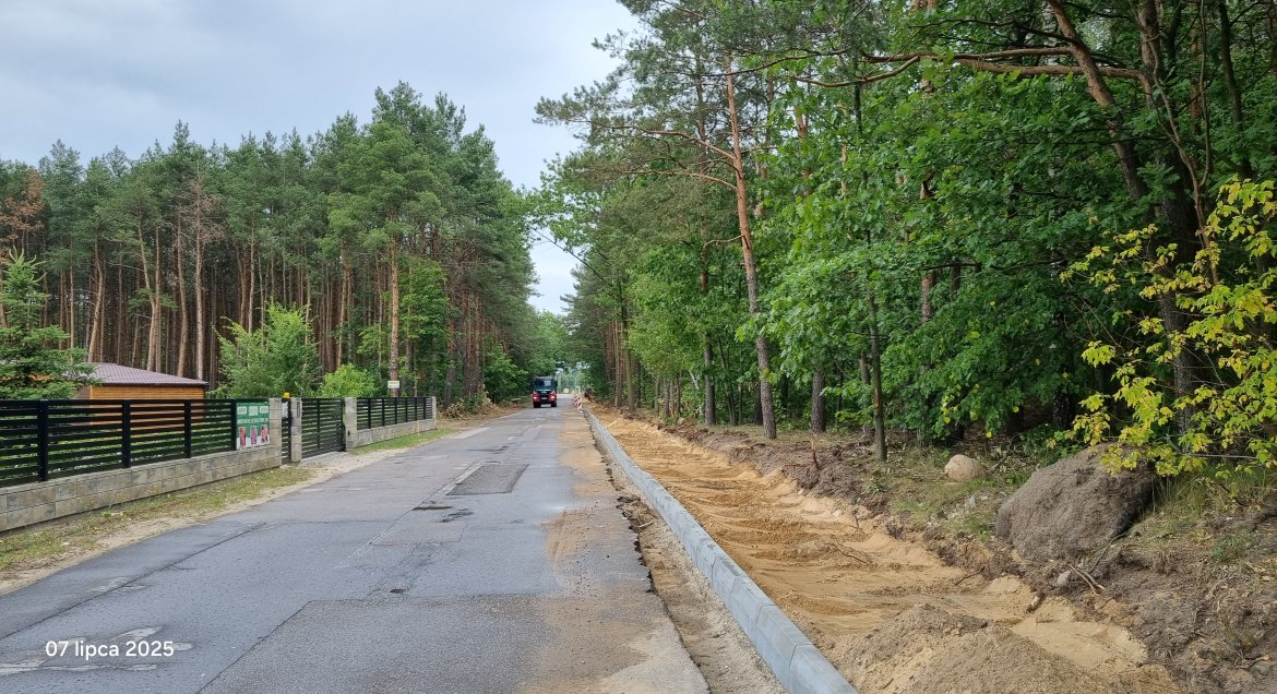 Na zdjęciu fragment remontowanej drogi