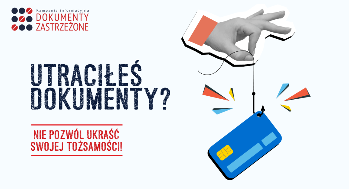 Grafika przedstawiająca dłoń trzymającą linkę z haczykiem, na którym zawieszony jest dokument