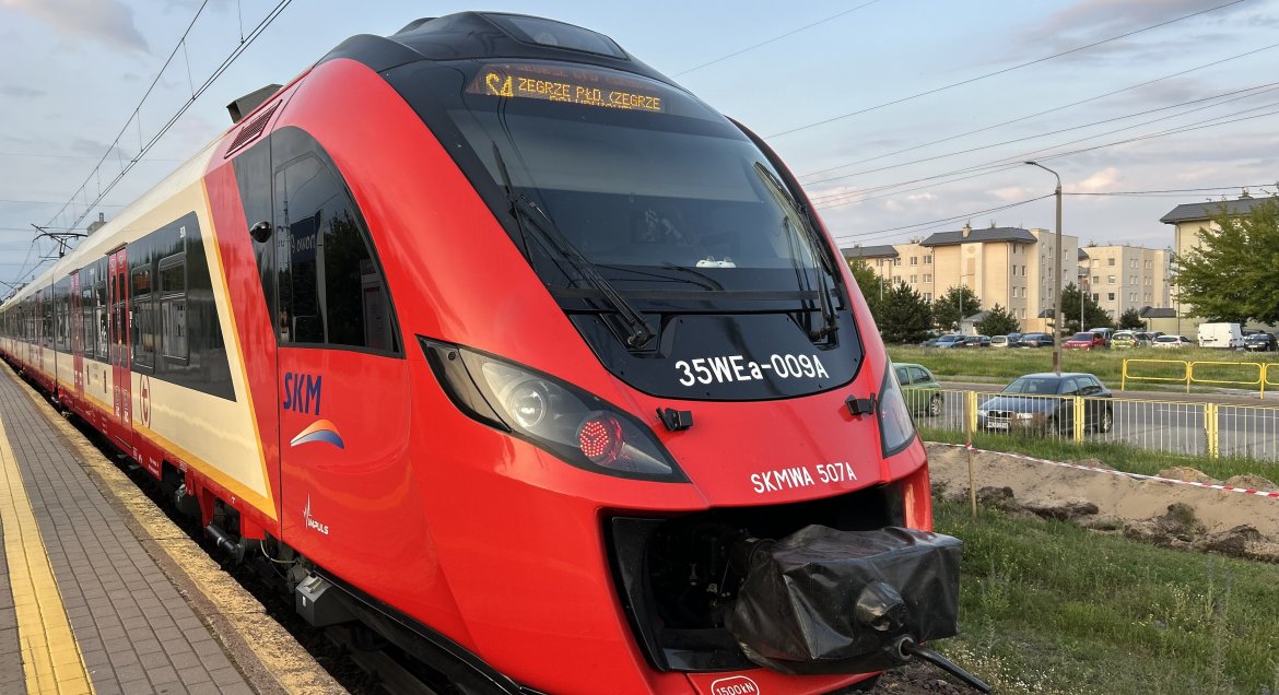 Zdjęcie - czoło pociągu SKM