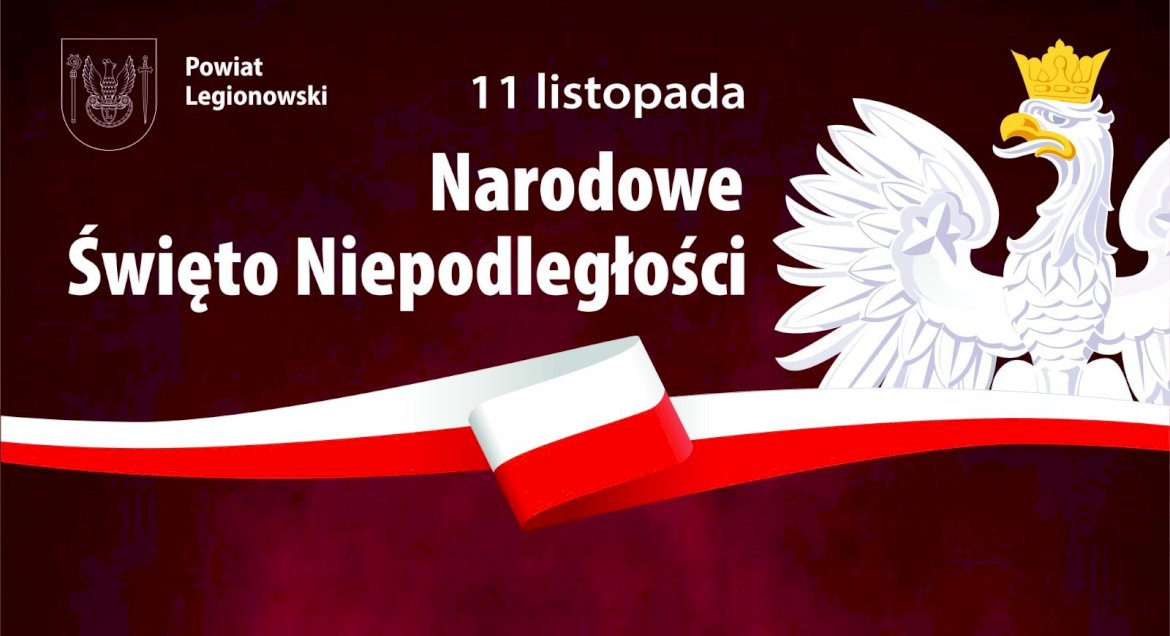 Plakat zapraszający na Narodowe Święto Niepodległości. Szczegóły Narodowego Święta Niepodległości w aktualności