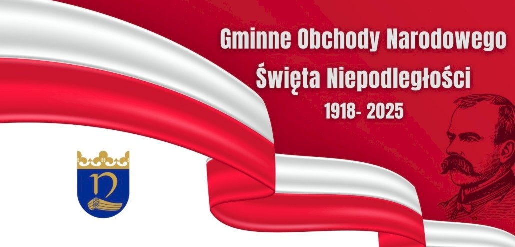 Plakat zapraszający na Gminne Obchody Narodowego Święta Niepodległości