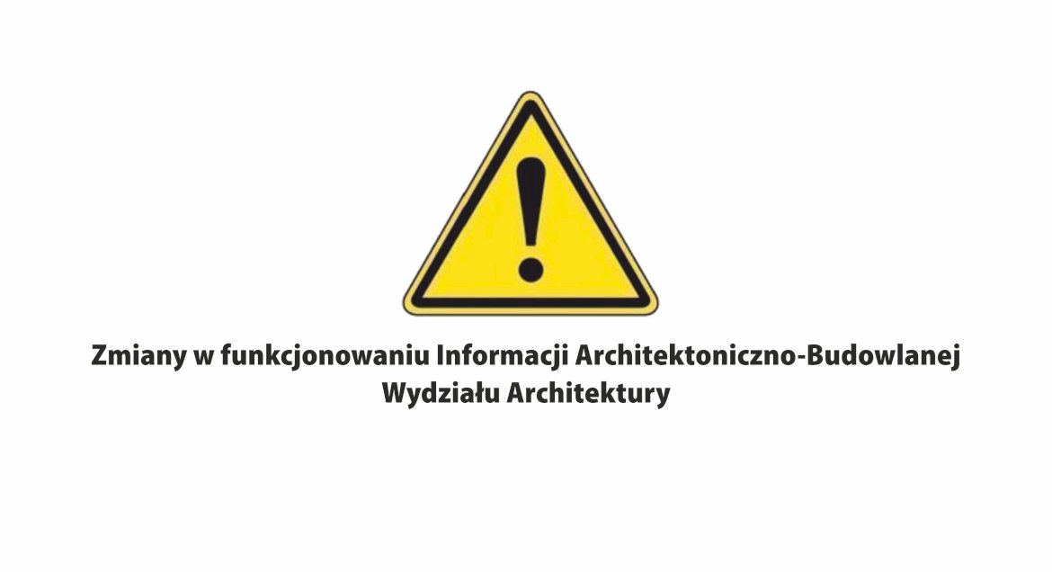 Białe pole ze znakiem ostrzegawczym