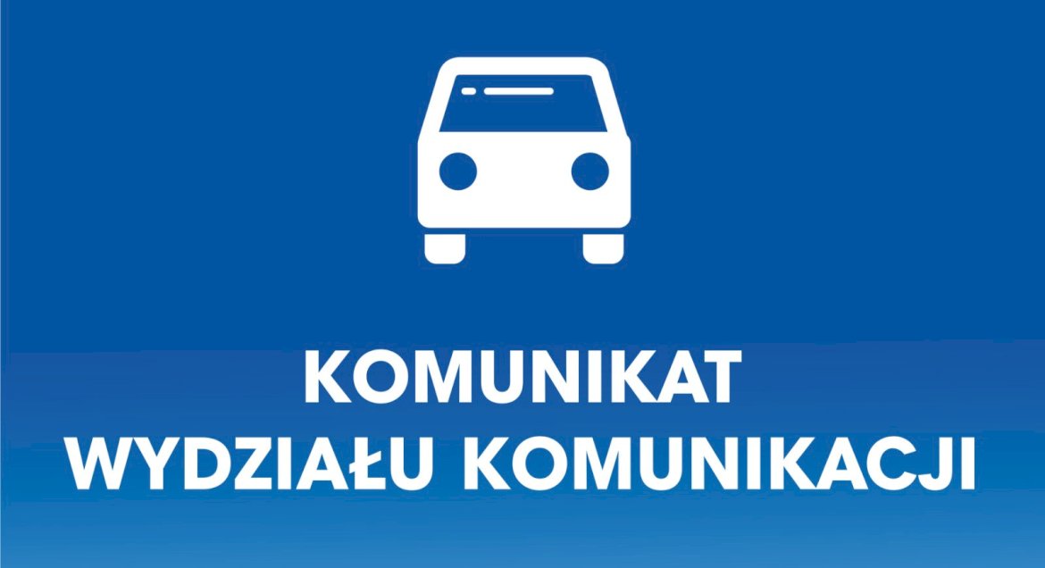 Biały piktogram przedstawiający samochodzik od frontu na granatowym tle