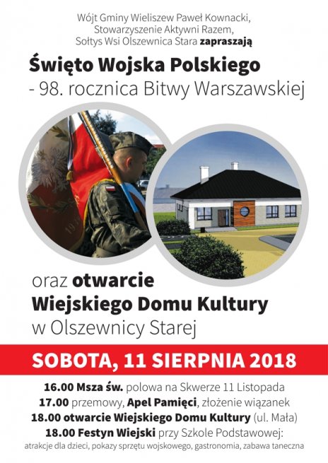 Otwarcie Wiejskiego domu Kultury w Olszewnicy Starej