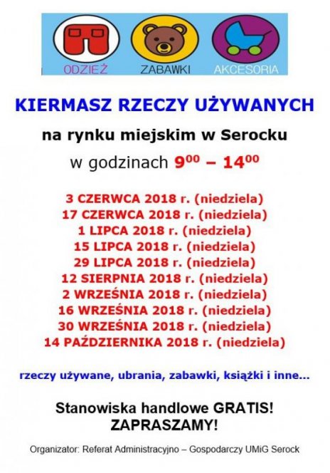 Kiermasz rzeczy używanych w Serocku