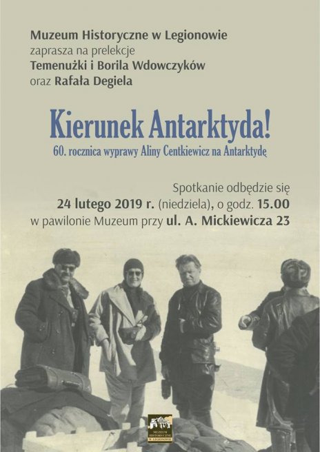Prelekcja pt. „Kierunek Antarktyda! 60. rocznica wyprawy Aliny Centkiewicz na Antarktydę”
