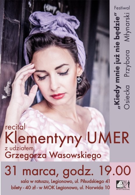 Recital Klementyny Umer w udziałem Grzegorza Wasowskiego