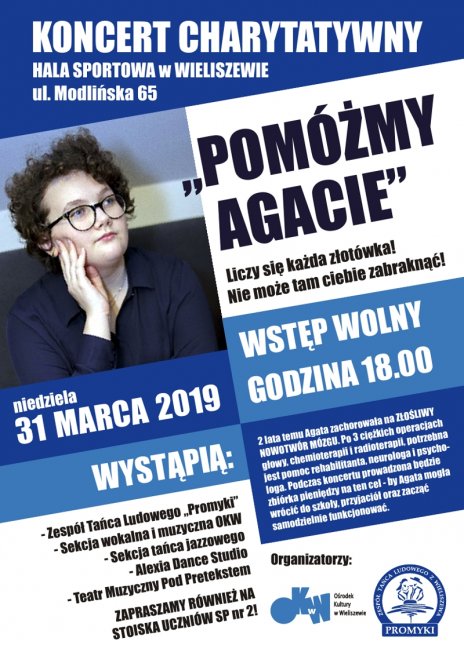 Koncert charytatywny "Pomóżmy Agacie"