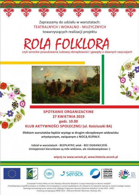 Rola Folklora - spotkanie organizacyjne