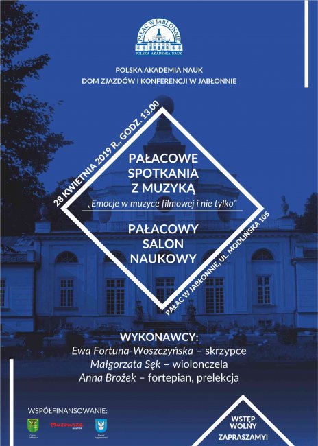 „Pałacowe spotkania z muzyką” i "Pałacowy salon naukowy" w Jabłonnie
