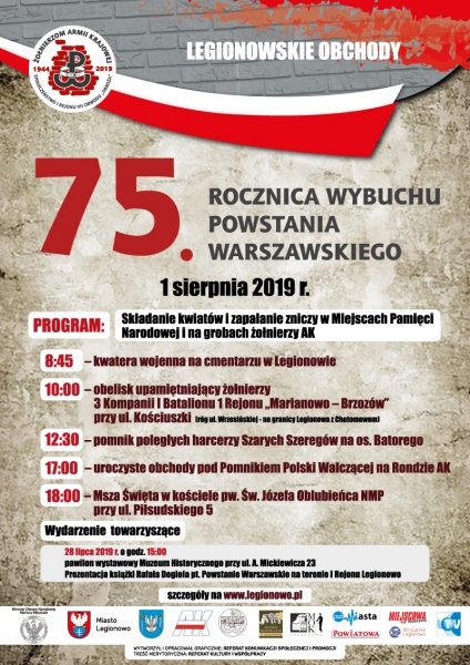 Legionowskie obchody 75. rocznicy wybuchu Powstania Warszawskiego