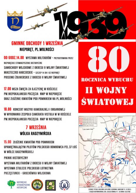 80.rocznica wybuchu II Wojny Światowej - obchody w gminie Nieporęt