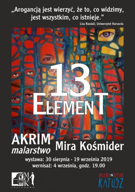 Wernisaż wystawy Mirosławy Kośmider "13 element"
