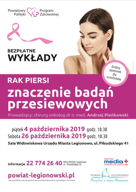 Wykład -  Rak piersi – znaczenie badań przesiewowych