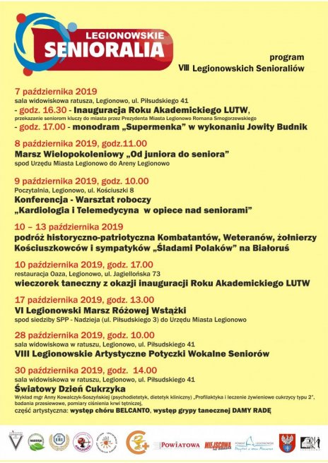 Legionowskie Senioralia 2019 - Konferencja pt.: „Kardiologia i telemedycyna w opiece nad Seniorami"