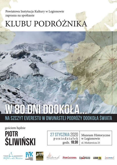 Spotkanie Klubu Podróżnika "W 80 dni dookoła..." -  „Na szczyt Everestu w dwunastej podróży dookoła świata”