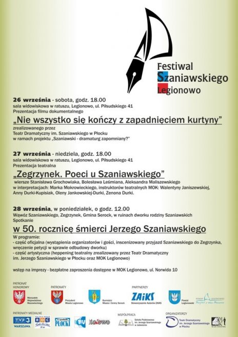 Prezentacja teatralna "Zegrzynek. Poeci u Szaniawskiego
