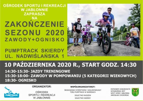 Zakończenie sezonu 2020 na PUMPTRACK SKIERDY