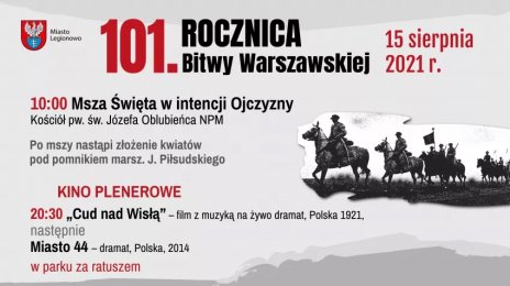 101. Rocznica Bitwy Warszawskiej - obchody w Legionowie