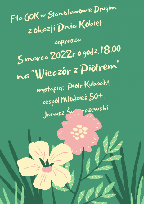 Plakat zapraszający na wydarzenie. Szczegóły w aktualności.