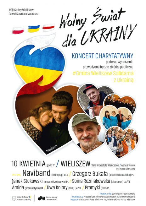 WOLNY ŚWIAT DLA UKRAINY – koncert charytatywny