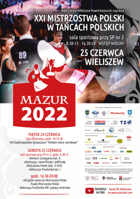 Mistrzostwa Polski w Tańcach Polskich Mazur 2022
