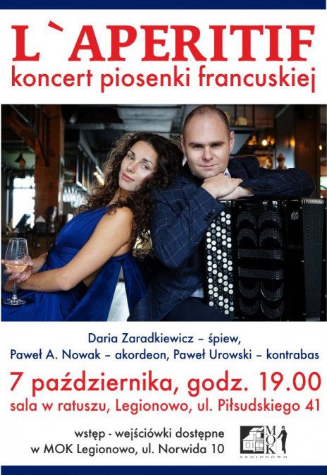 Koncert muzyki francuskiej - zespół L`APERITIF