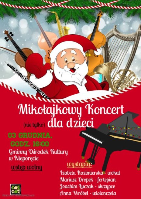 Mikołajkowy koncert dla dzieci w Nieporęcie