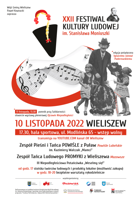 Niepodległościowy Festiwal Kultury Ludowej – goście z Lubelszczyzny, Paderewski i patriotyczna wystawa