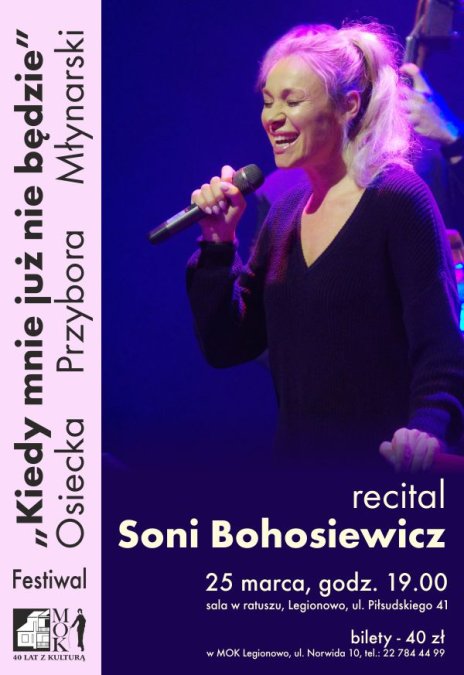 Recital Soni Bohosiewicz piosenki Agnieszki Osieckiej