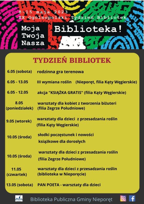 Tydzień bibliotek w Nieporęcie