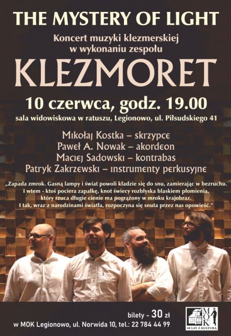 THE MYSTERY OF LIGHT Koncert muzyki klezmerskiej