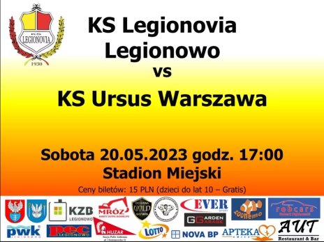 Mecz: KS Legionovia – KS Ursus Warszawa