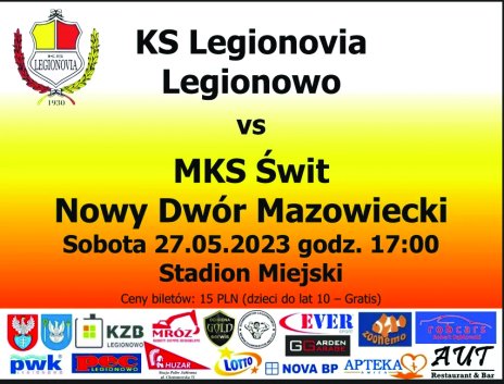 KS Legionovia – MKS Świt Nowy Dwór Mazowiecki