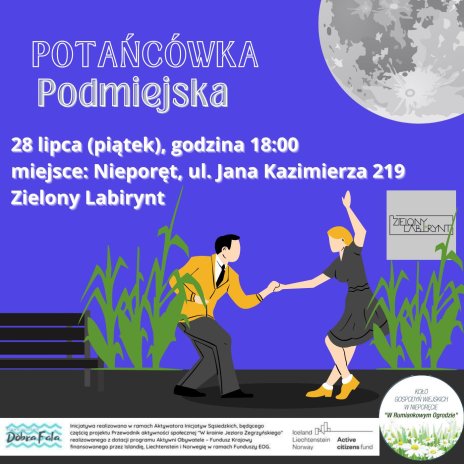 Plakat zawierający informacje o wydarzeniu.  Te informacje są podane w aktualności.