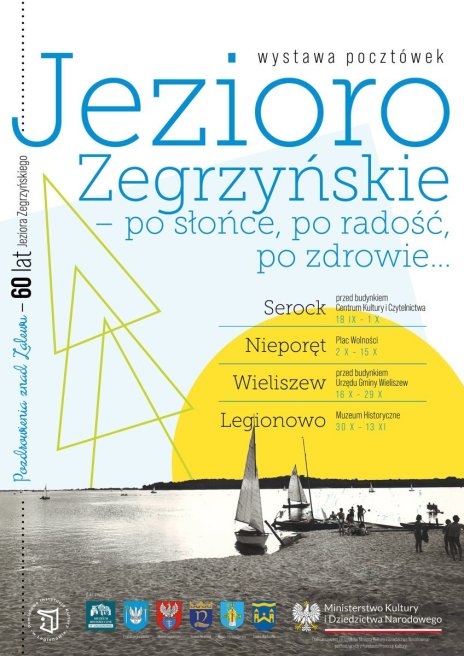 Plenerowa wystawa pocztówek „Jezioro Zegrzyńskie – po słońce, po radość, po zdrowie…”