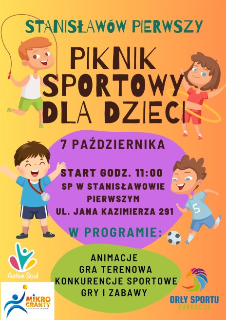 Plakat zawierający informacje o wydarzeniu.  Te informacje są podane w aktualności.