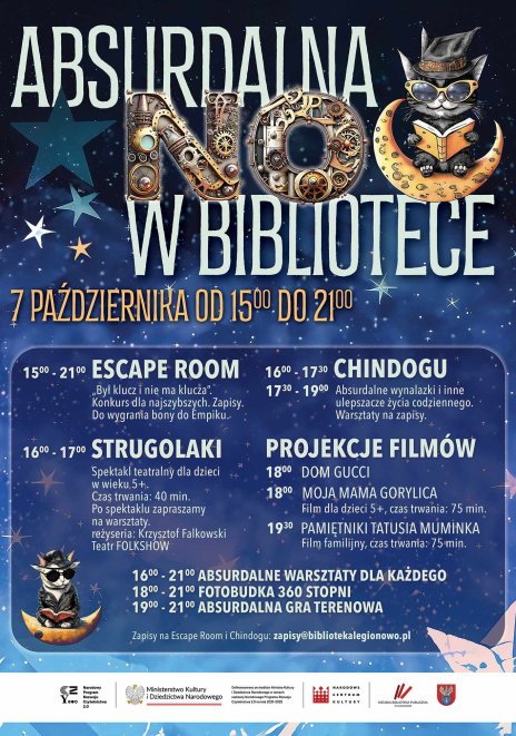 Plakat zawierający informacje o wydarzeniu. Te informacje są podane w aktualności.