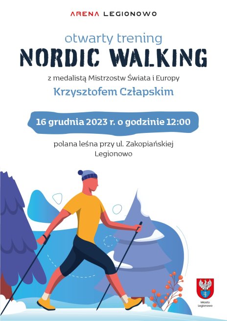 Trening Nordic Walking z medalistą Mistrzostw Świata i Europy Krzysztofem Człapskim