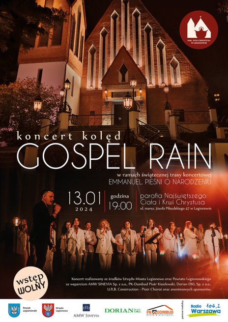 Koncert chóru Gospel Rain