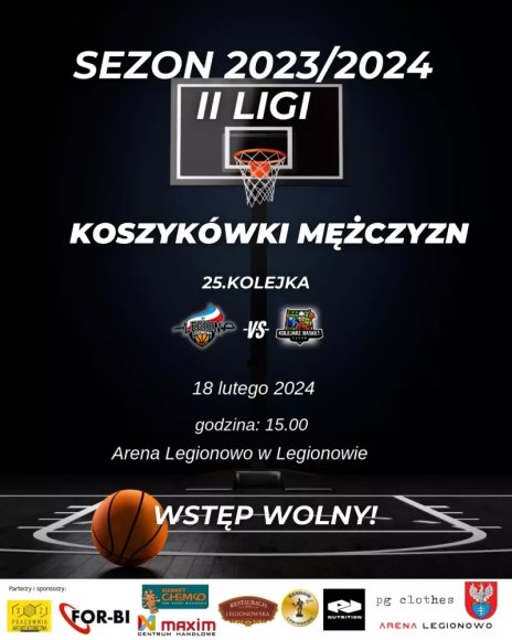 Mecz: KS Legion Legionowo - Kolejarz Basket Radom